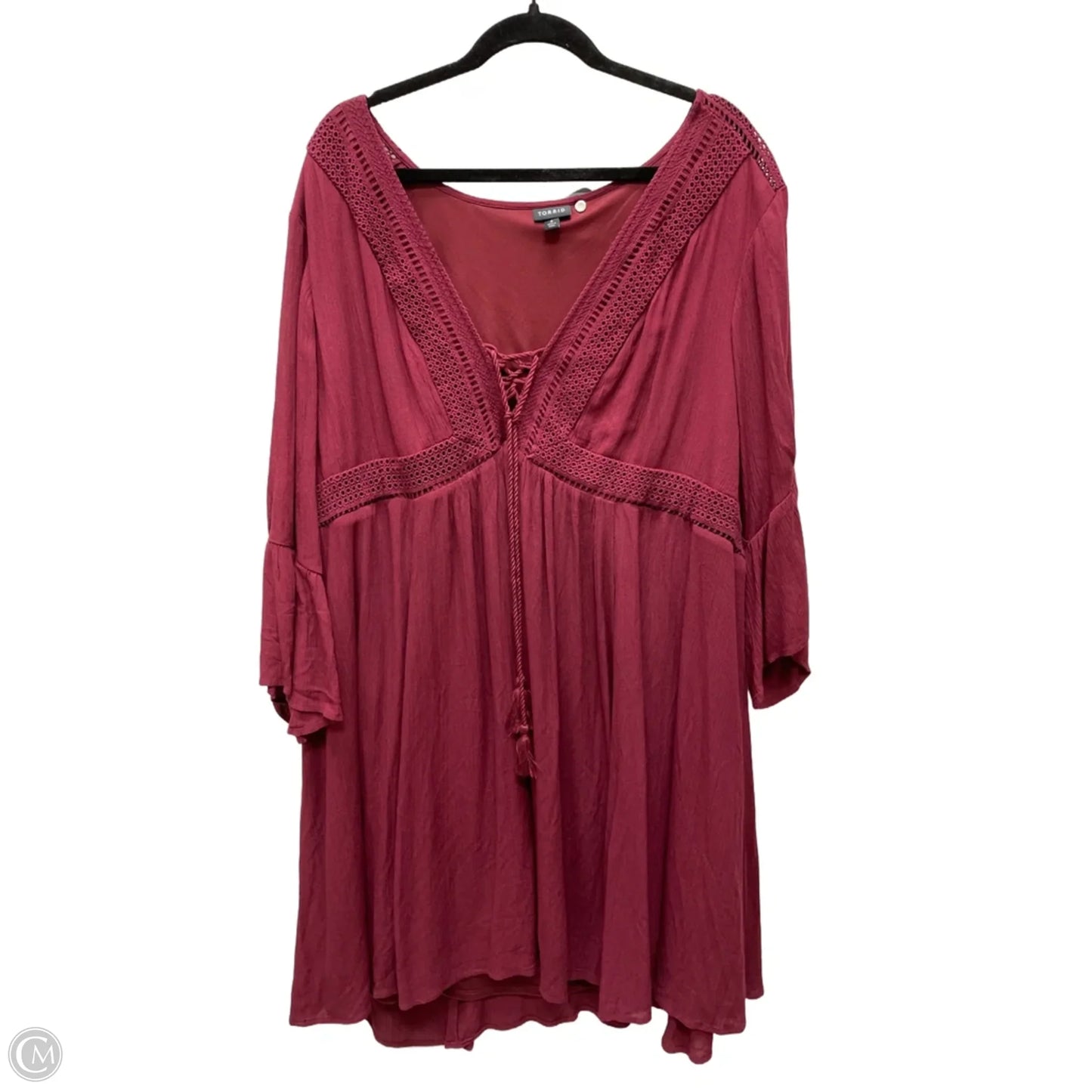 Dress Casual Short By Torrid In Maroon, Size: 3x