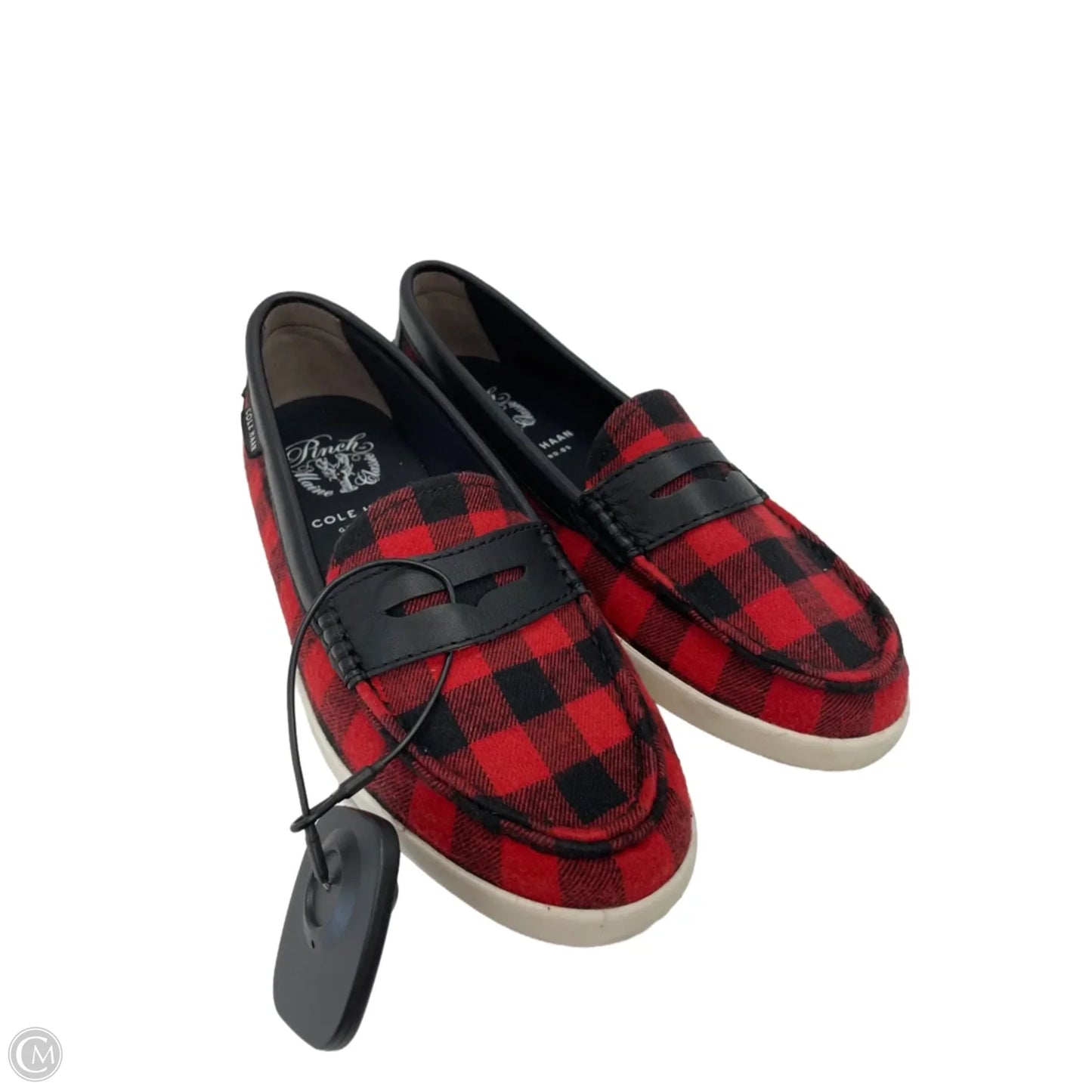 Shoes Flats By Cole-haan In Black & Red, Size: 7