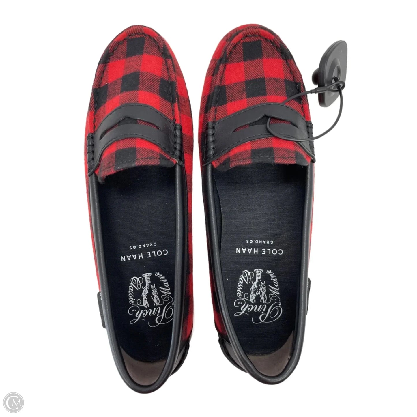 Shoes Flats By Cole-haan In Black & Red, Size: 7