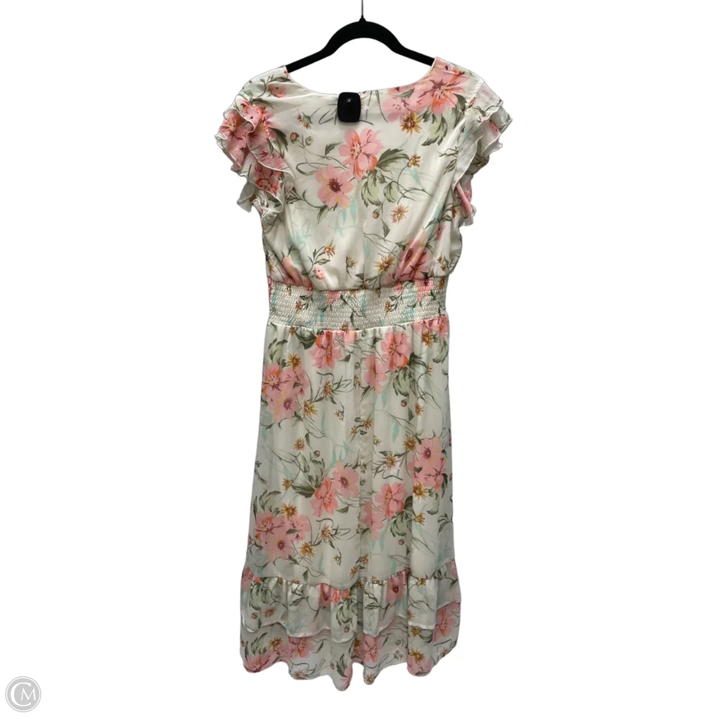 Dress Casual Midi By Indulge In Floral Print, Size: Xl