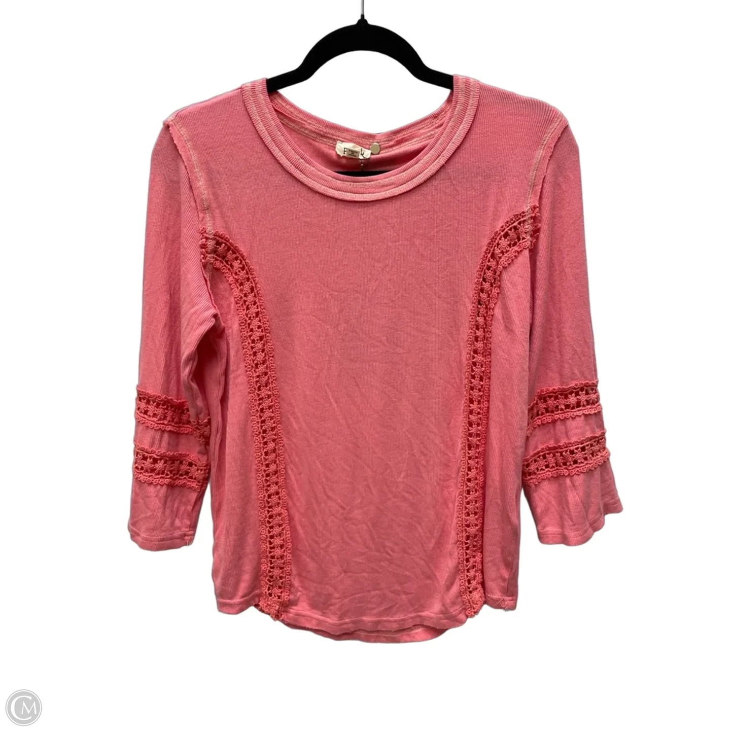 Top Long Sleeve By Pol In Pink, Size: L