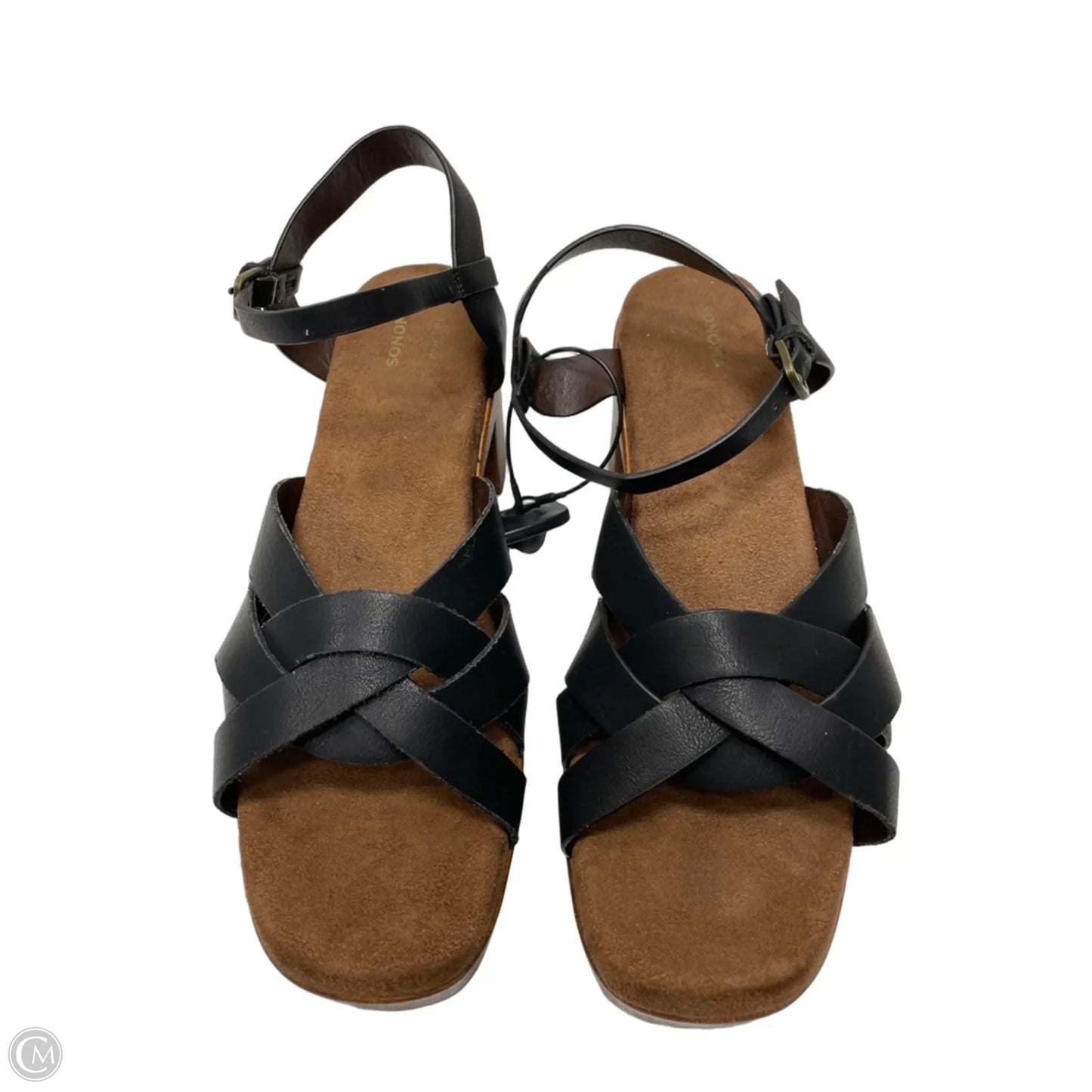 Sandals Heels Block By Sonoma In Black, Size: 9.5