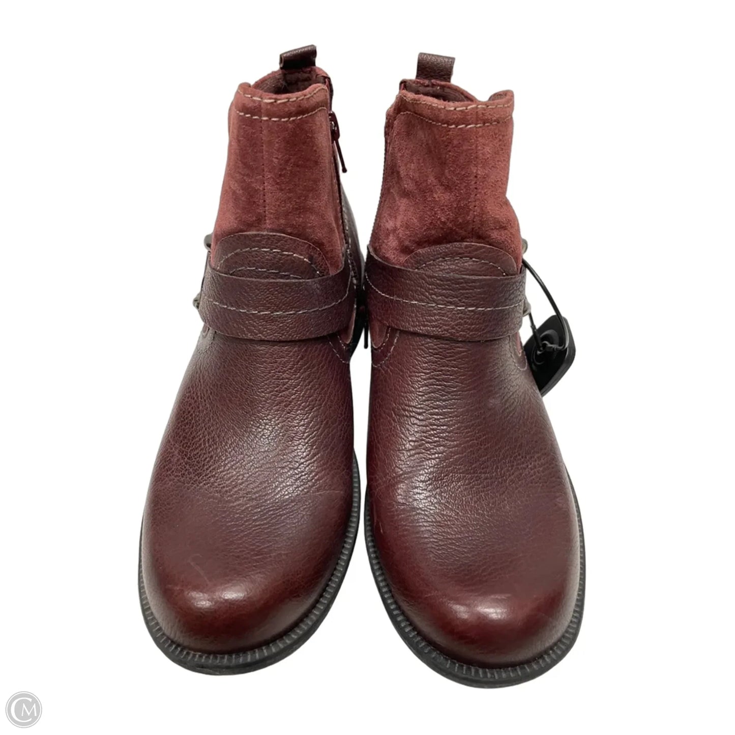 Boots Ankle Heels By Earth Origins In Maroon, Size: 8.5