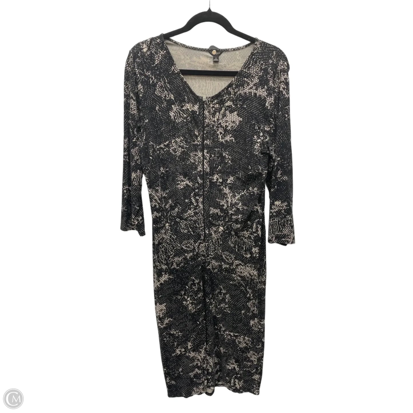 Dress Casual Short By Ann Taylor In Black & Tan, Size: L