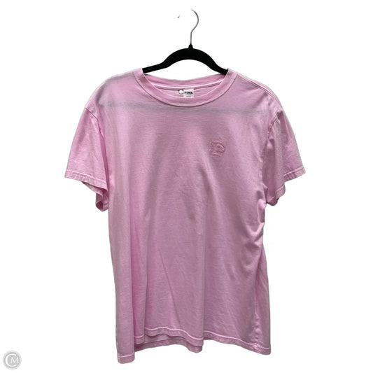 Top Short Sleeve Basic By Pink In Pink, Size: S