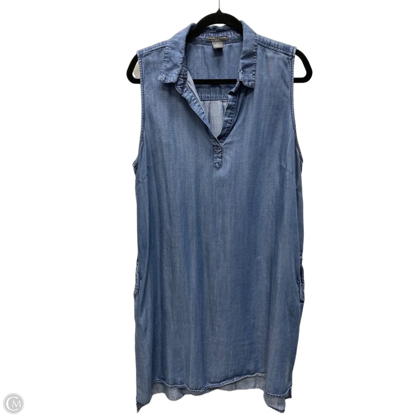 Dress Casual Short By Chelsea And Theodore In Blue Denim, Size: 2x
