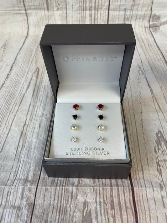 Earrings Sterling Silver By Primrose Size: 05 Piece Set