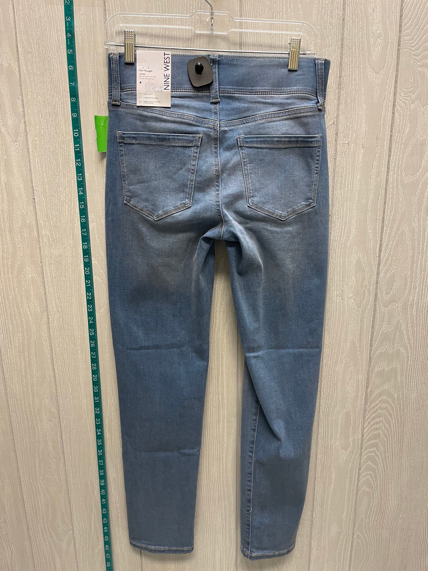 Blue Denim Jeans Straight Nine West Apparel, Size 4