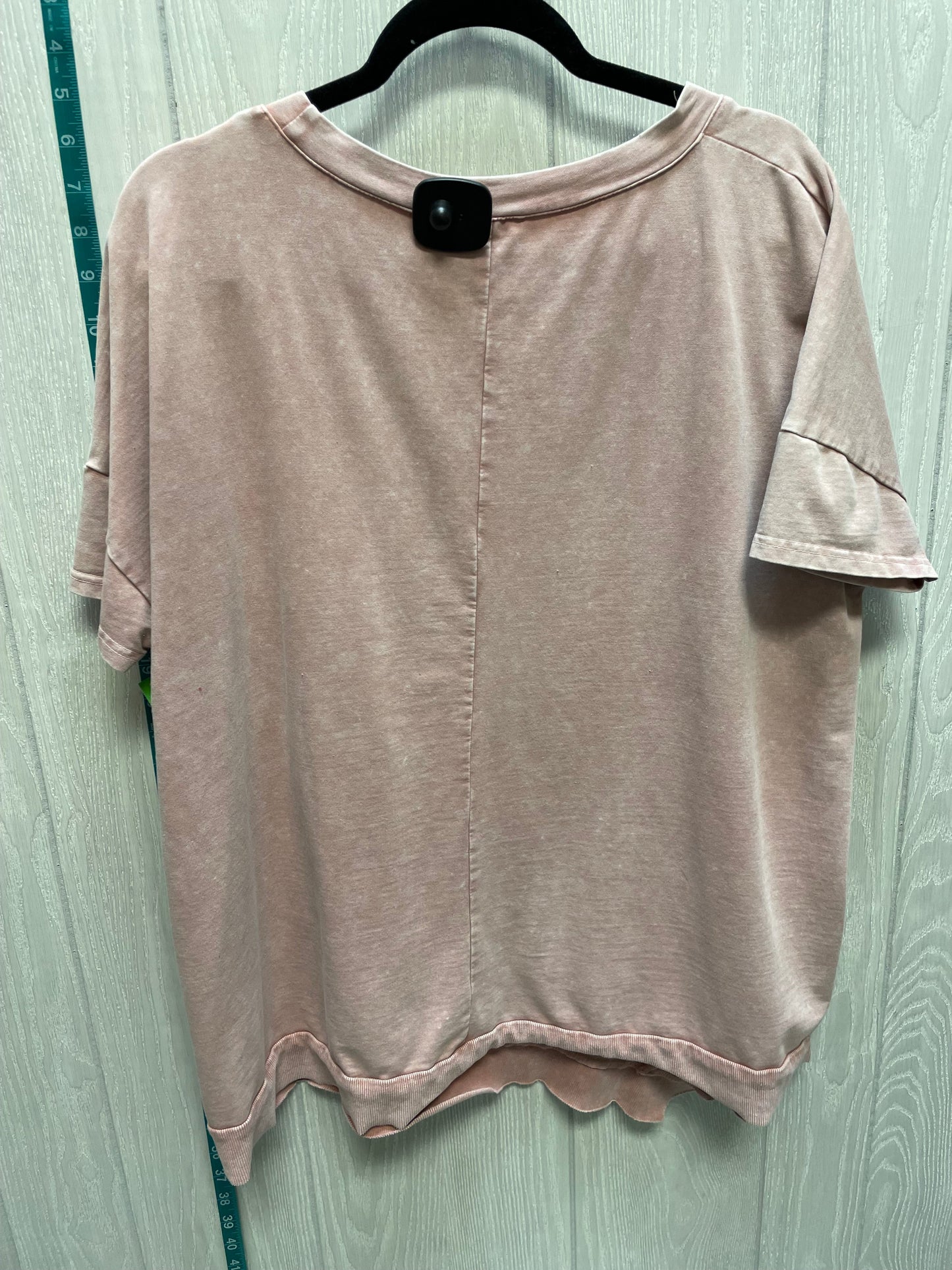 Pink Top Short Sleeve Easel, Size M