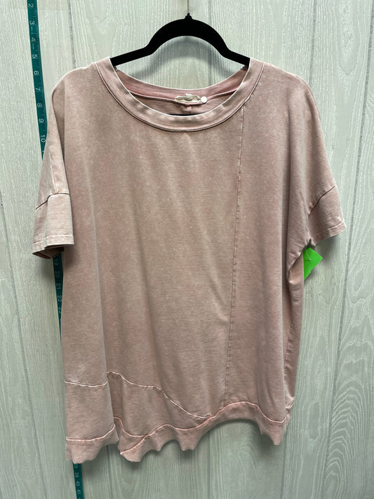 Pink Top Short Sleeve Easel, Size M