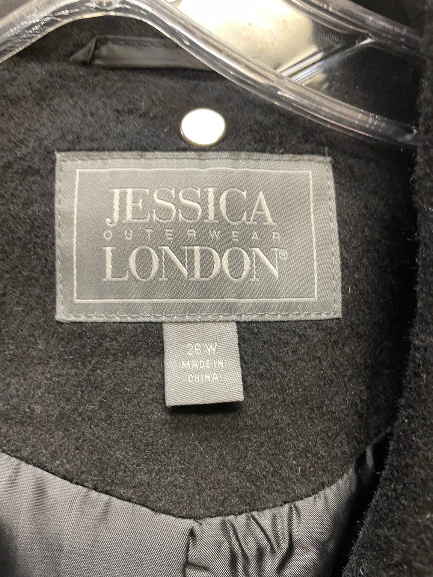 Coat Other By Jessica London In Black, Size: 3x