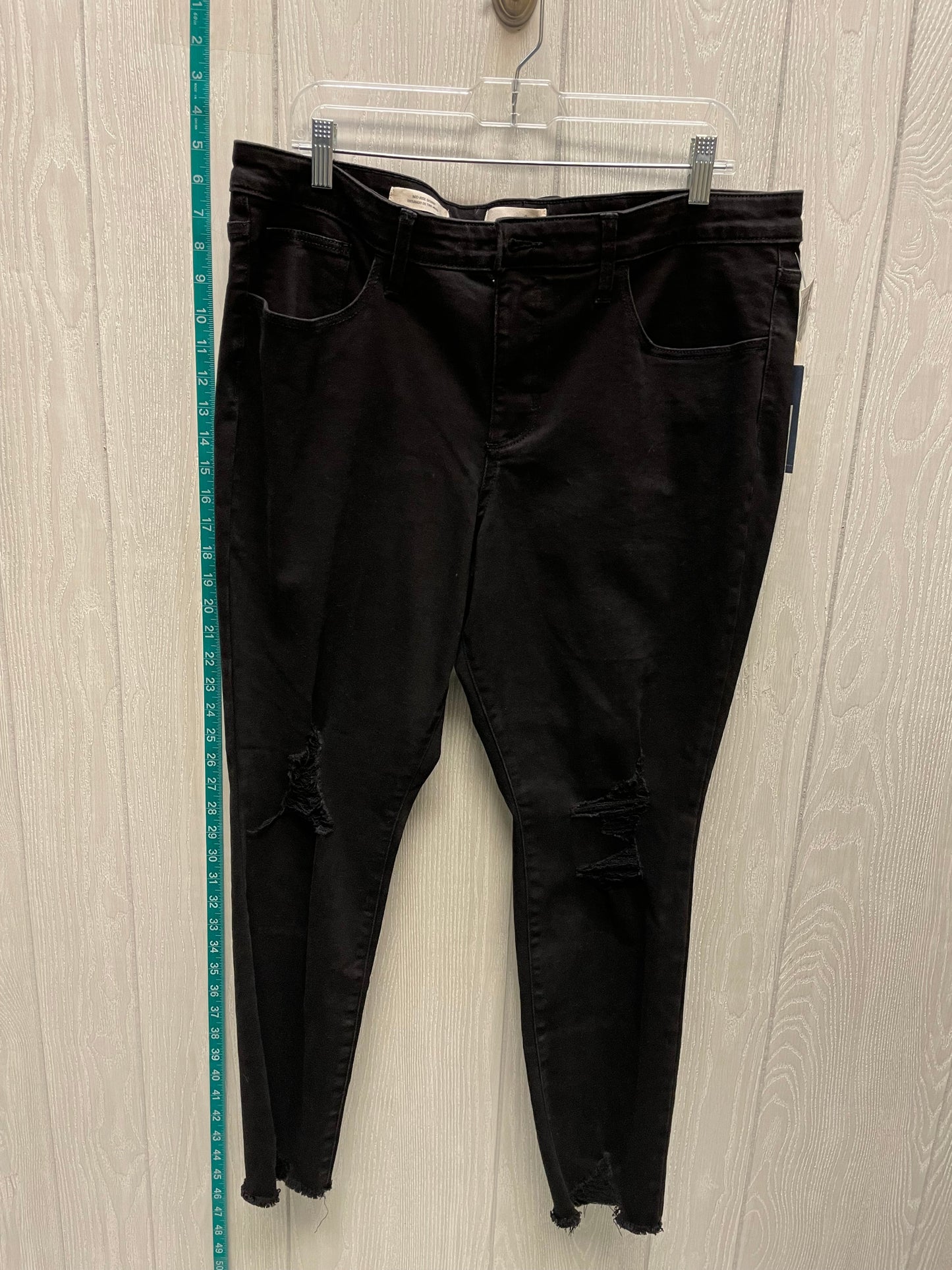 Black Denim Jeans Skinny Universal Thread, Size 16