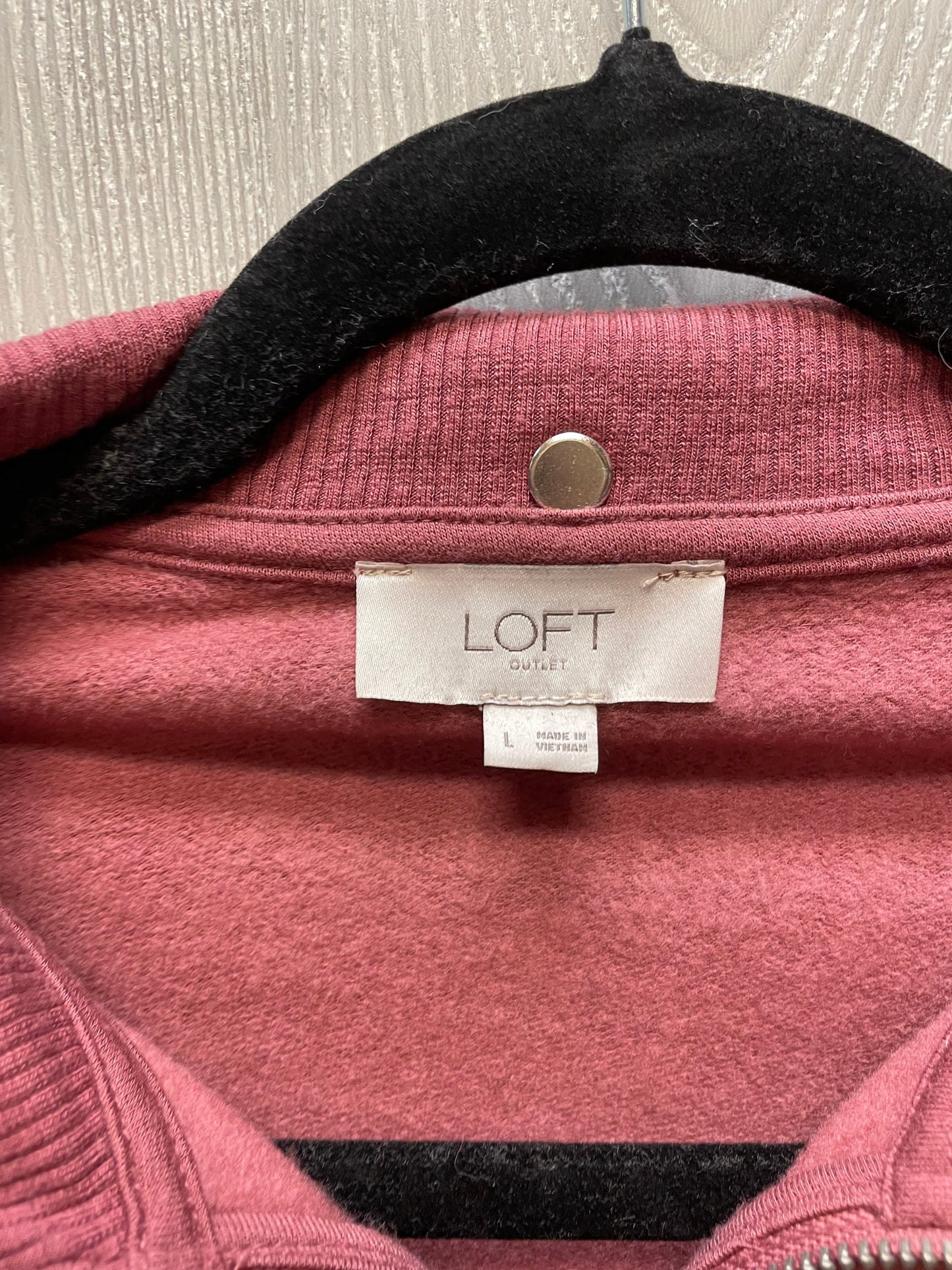 Top Long Sleeve By Loft In Pink, Size: L