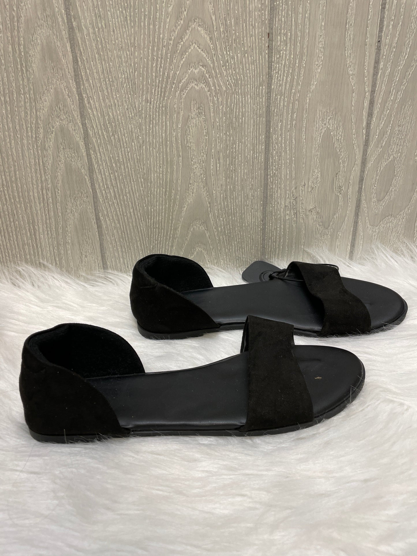 Black Sandals Flats A New Day, Size 7