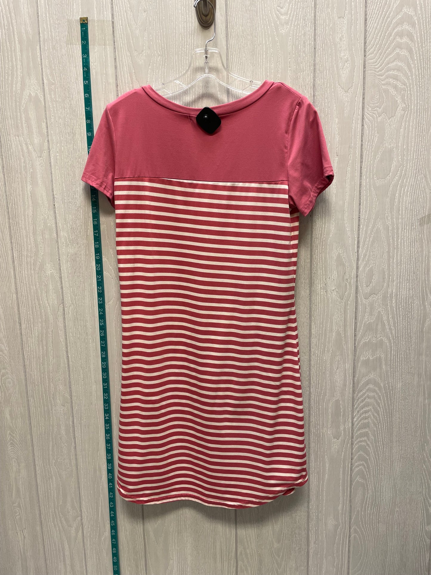 Striped Pattern Dress Casual Short Clothes Mentor, Size M