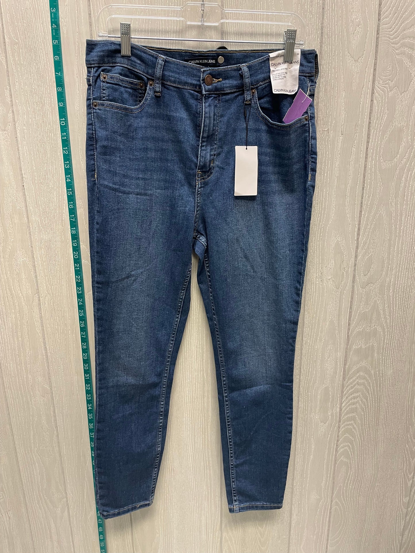 Blue Denim Jeans Skinny Calvin Klein, Size 8