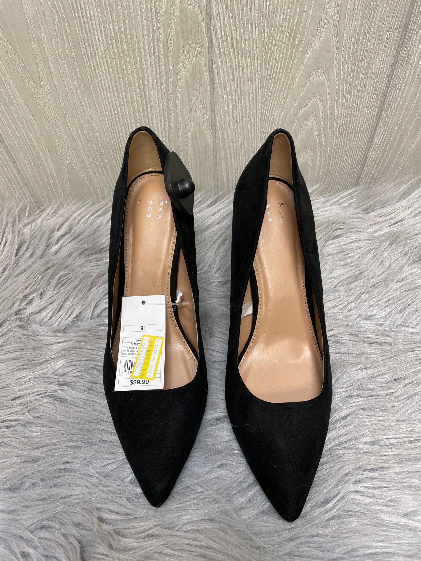 Black Shoes Heels Stiletto A New Day, Size 9.5