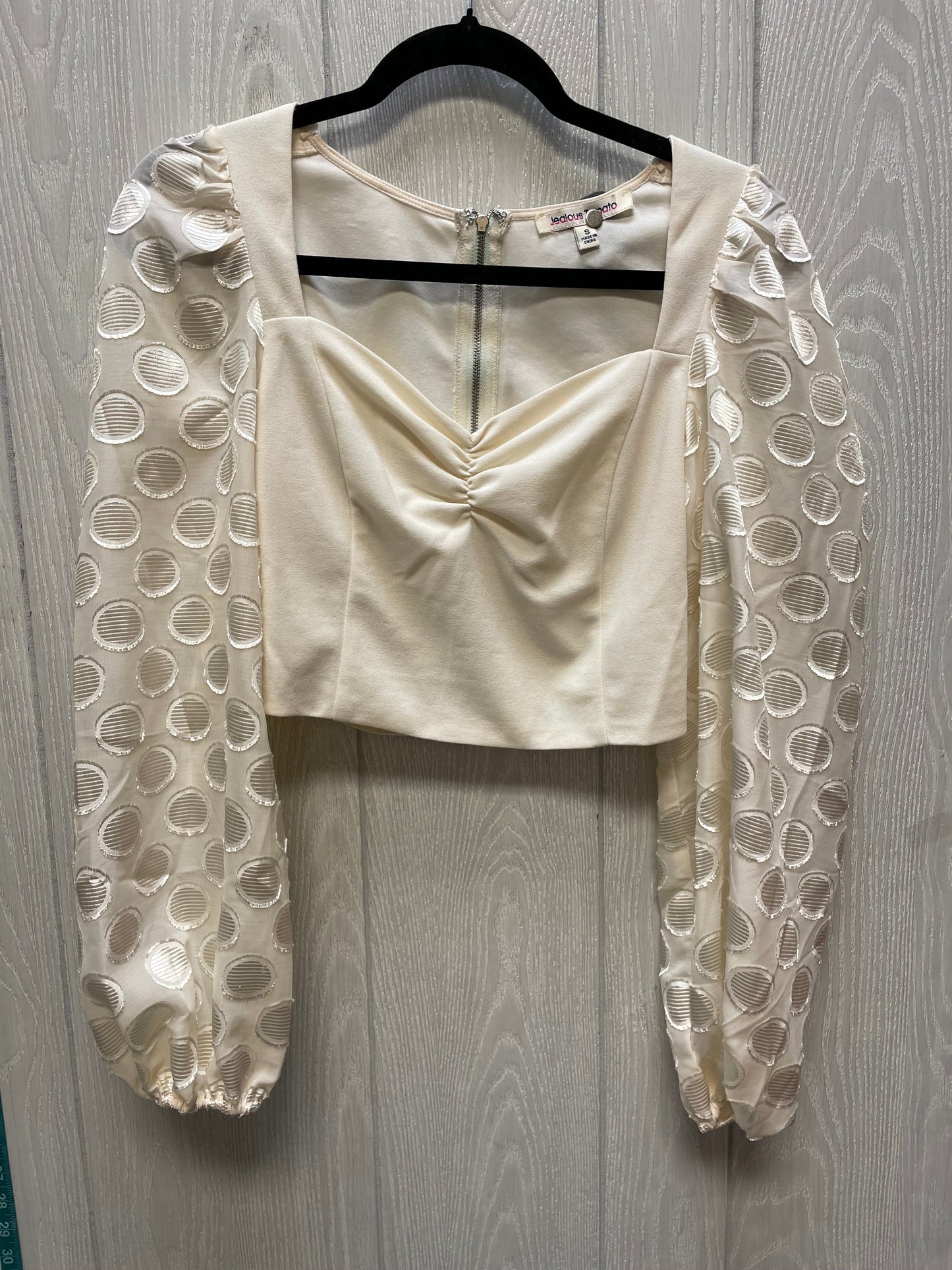 Blouse Long Sleeve By Jealous Tomato In Cream, Size: S