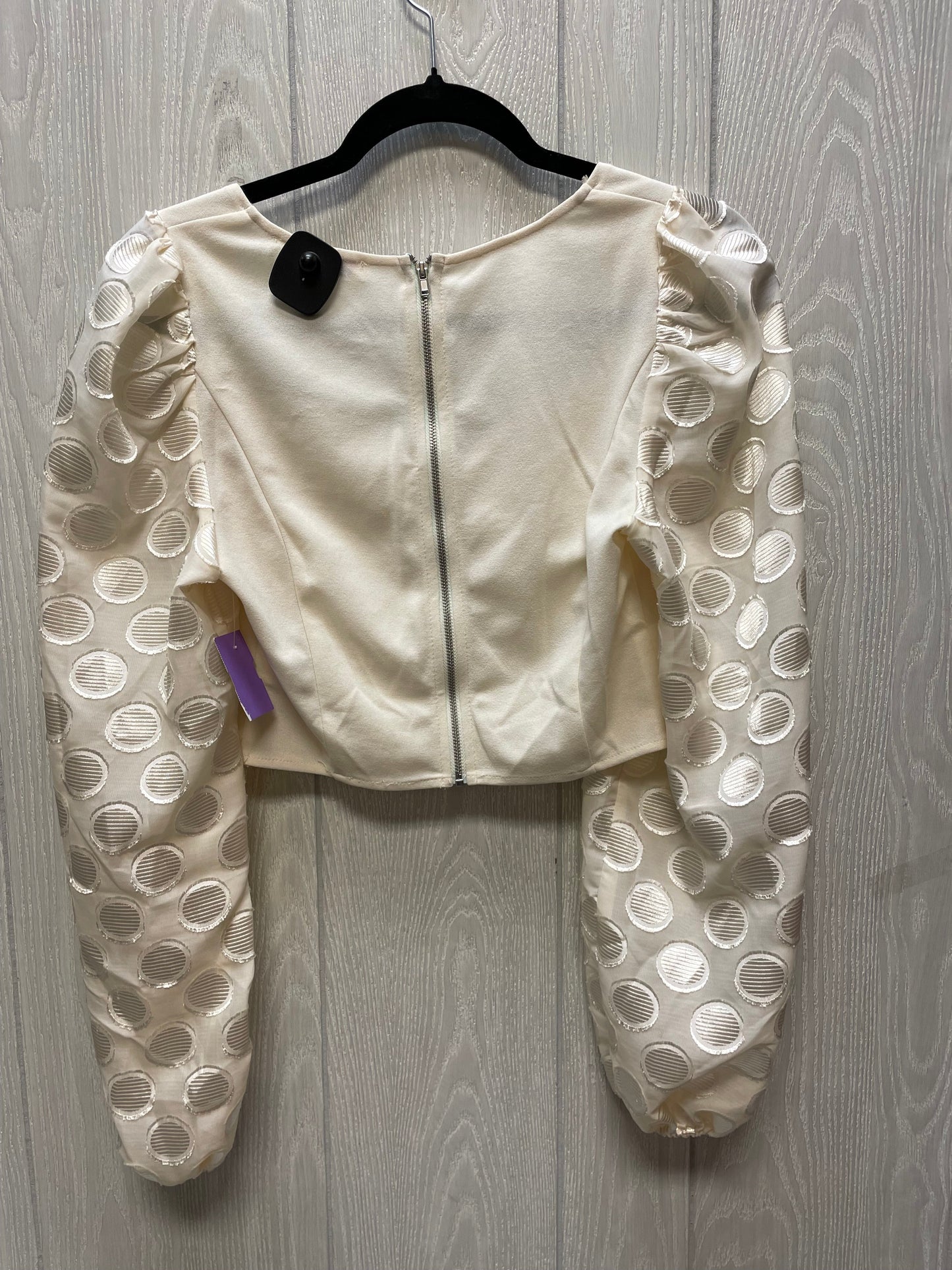 Blouse Long Sleeve By Jealous Tomato In Cream, Size: S