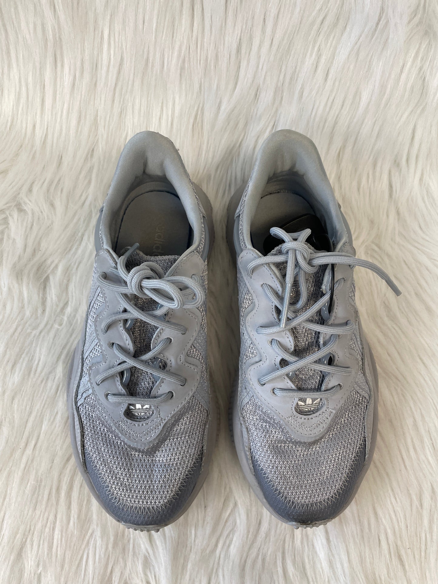 Grey Shoes Athletic Adidas, Size 6