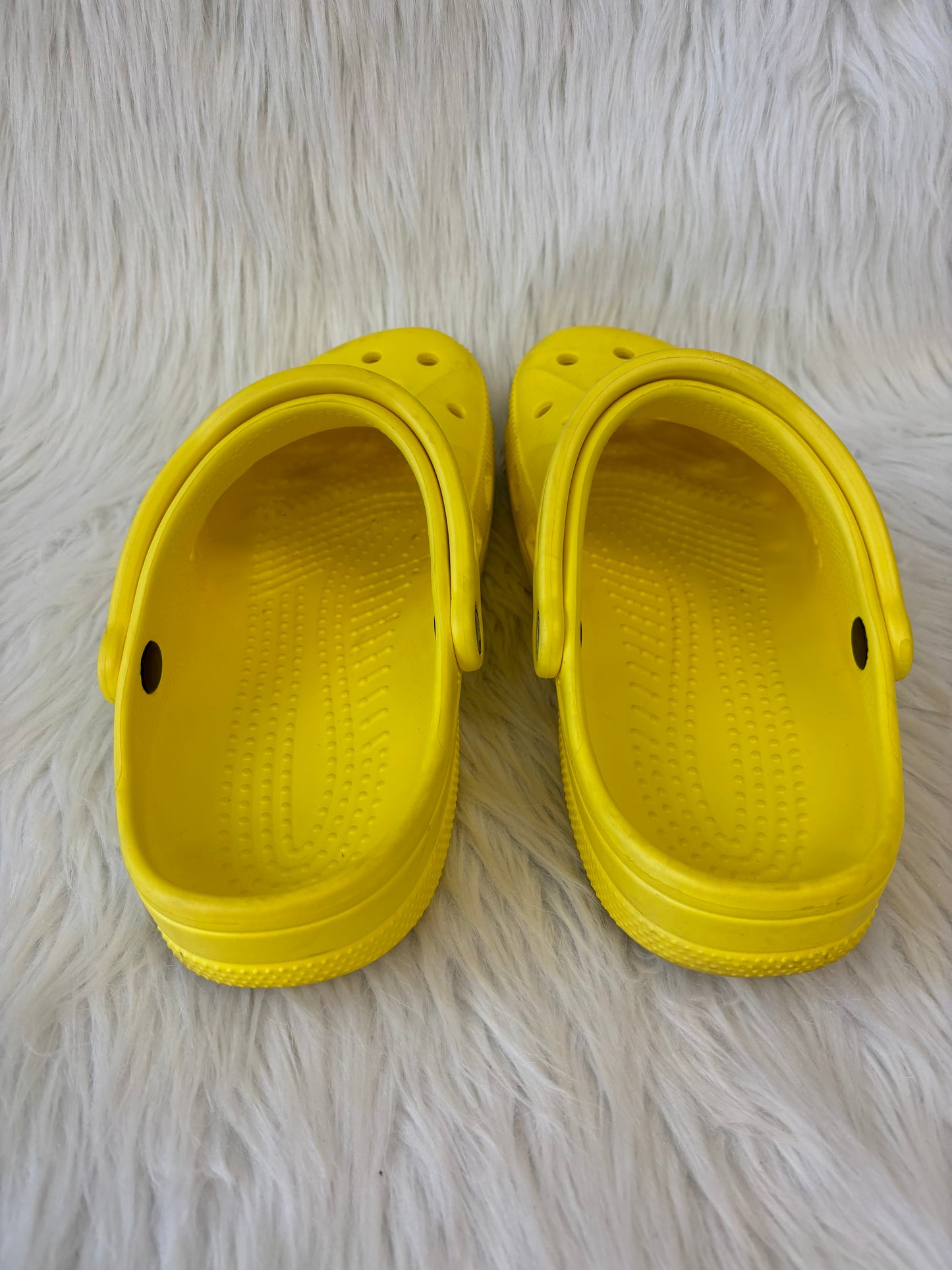 Yellow Shoes Flats Crocs, Size 11
