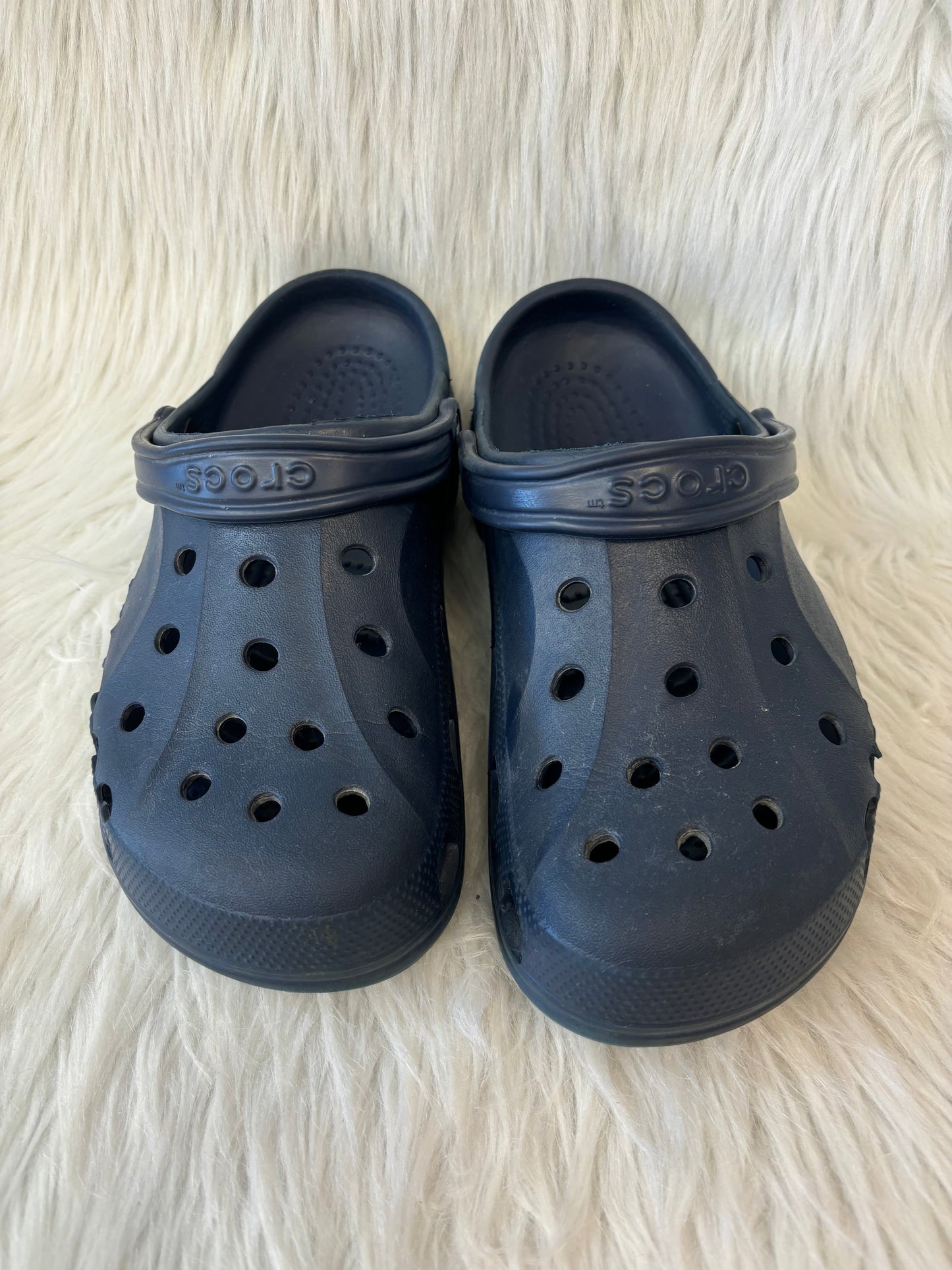 Navy Shoes Flats Crocs, Size 11
