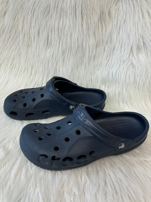 Navy Shoes Flats Crocs, Size 11
