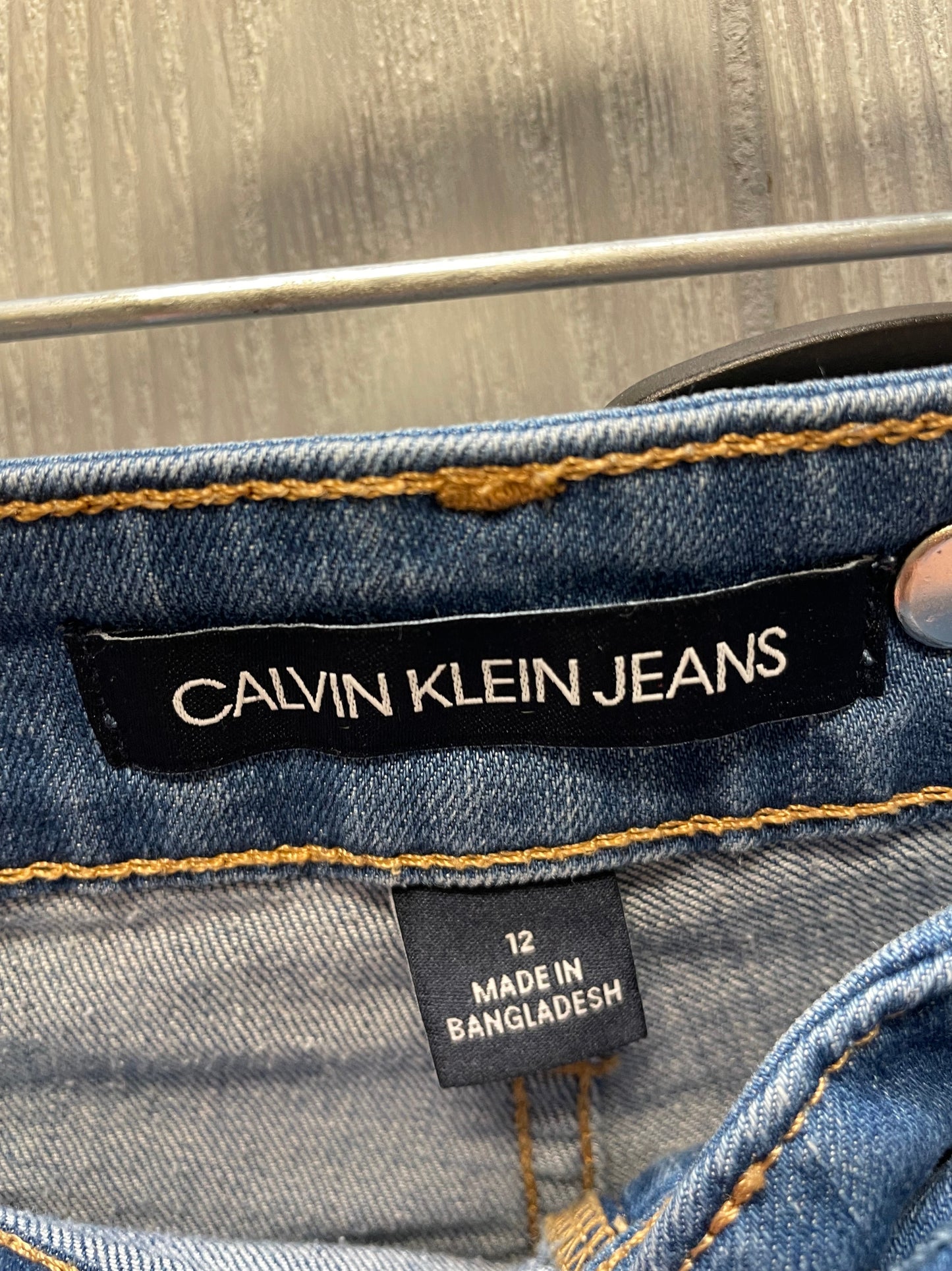 Blue Denim Shorts Calvin Klein, Size 12