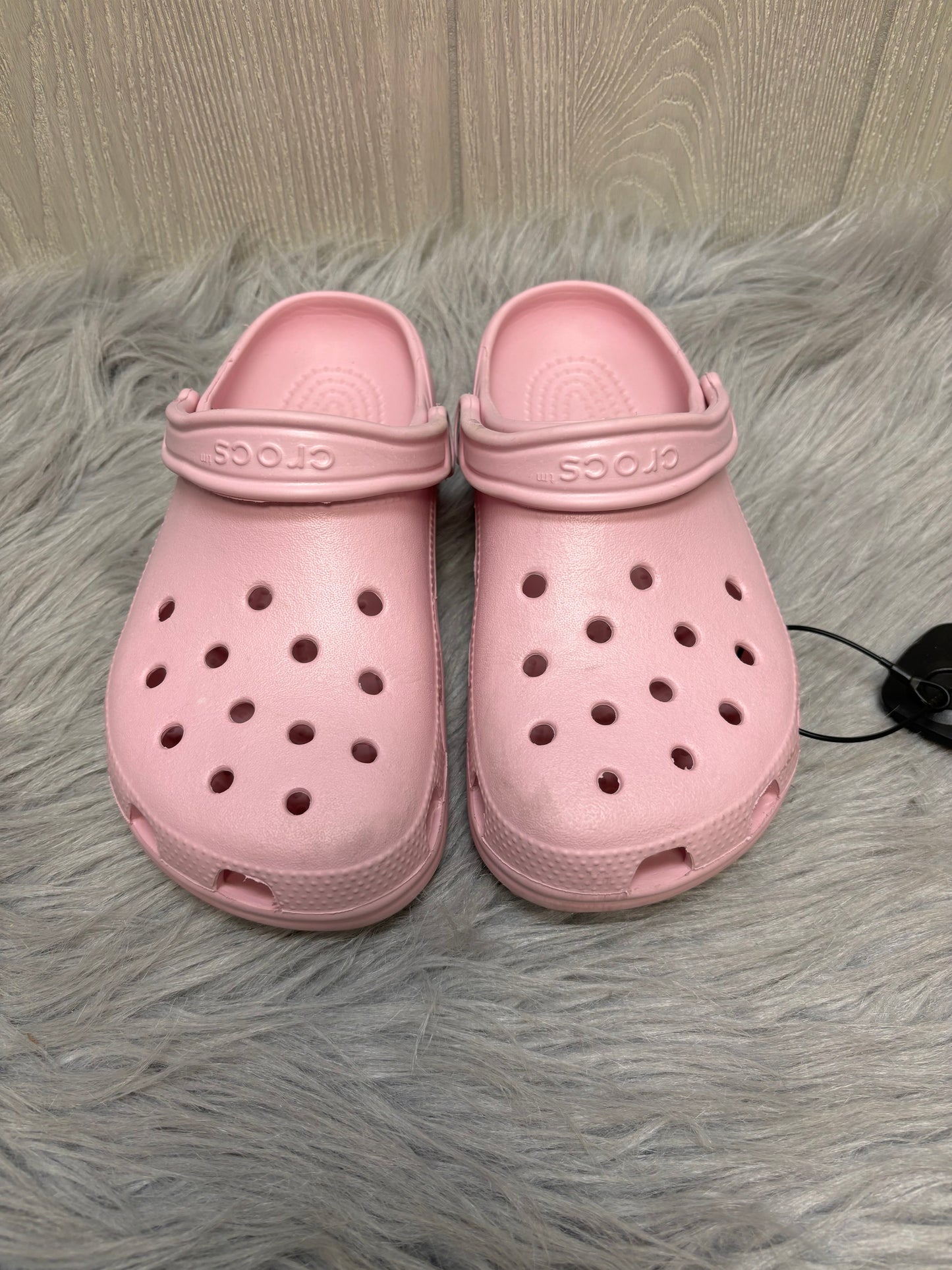 Pink Shoes Flats Crocs, Size 8