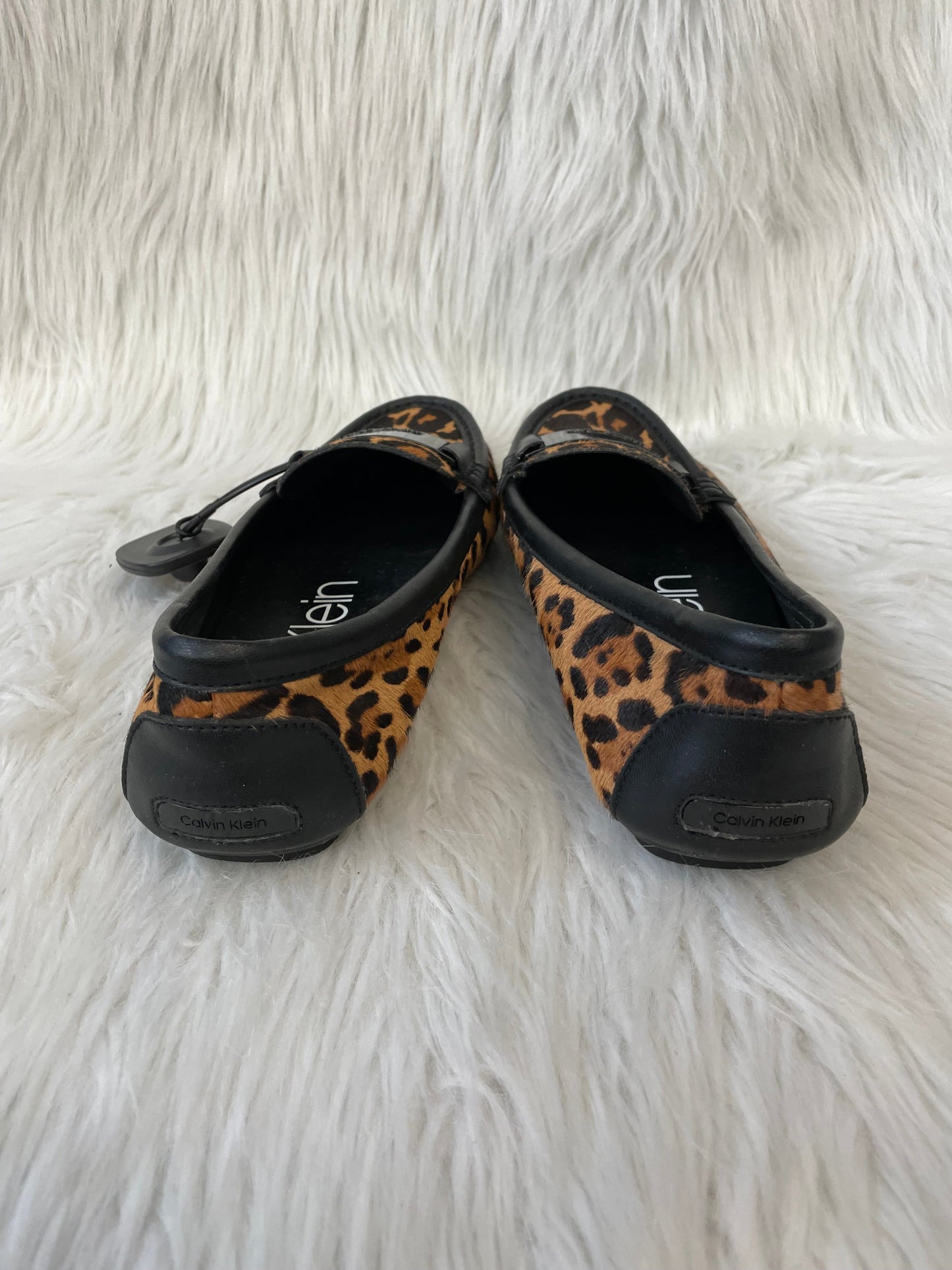 Animal Print Shoes Flats Calvin Klein, Size 10