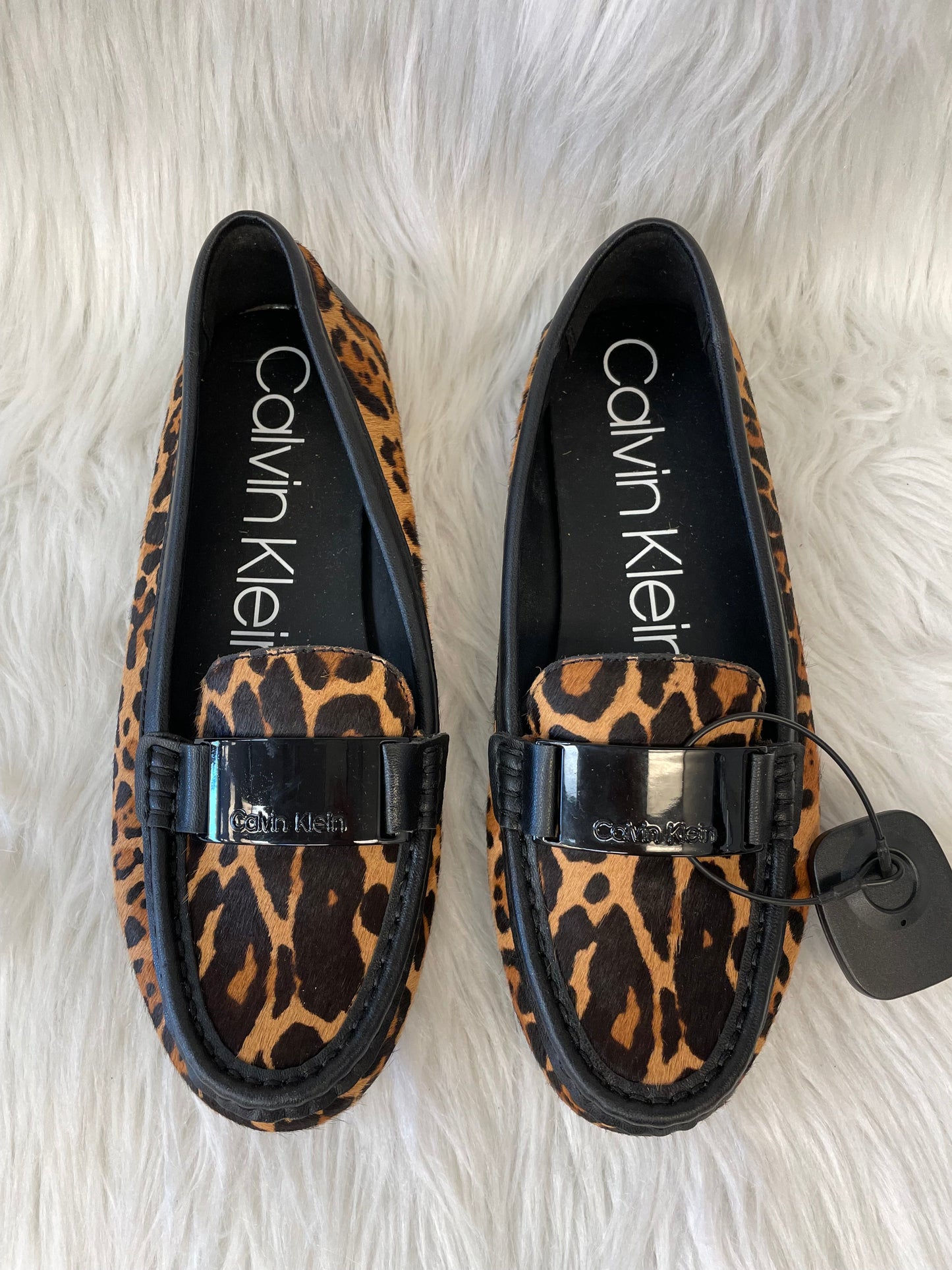 Animal Print Shoes Flats Calvin Klein, Size 10