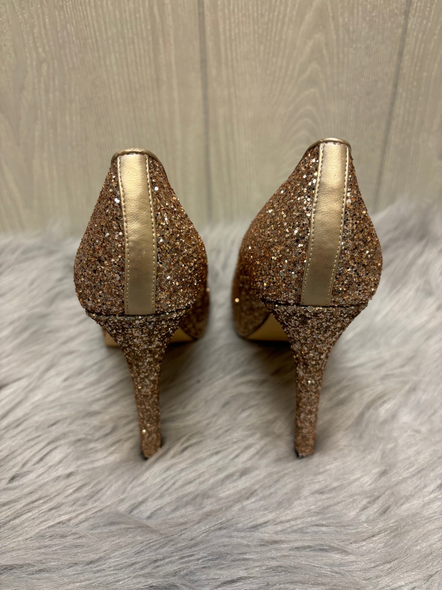 Rose Gold Shoes Heels Stiletto Guess, Size 8
