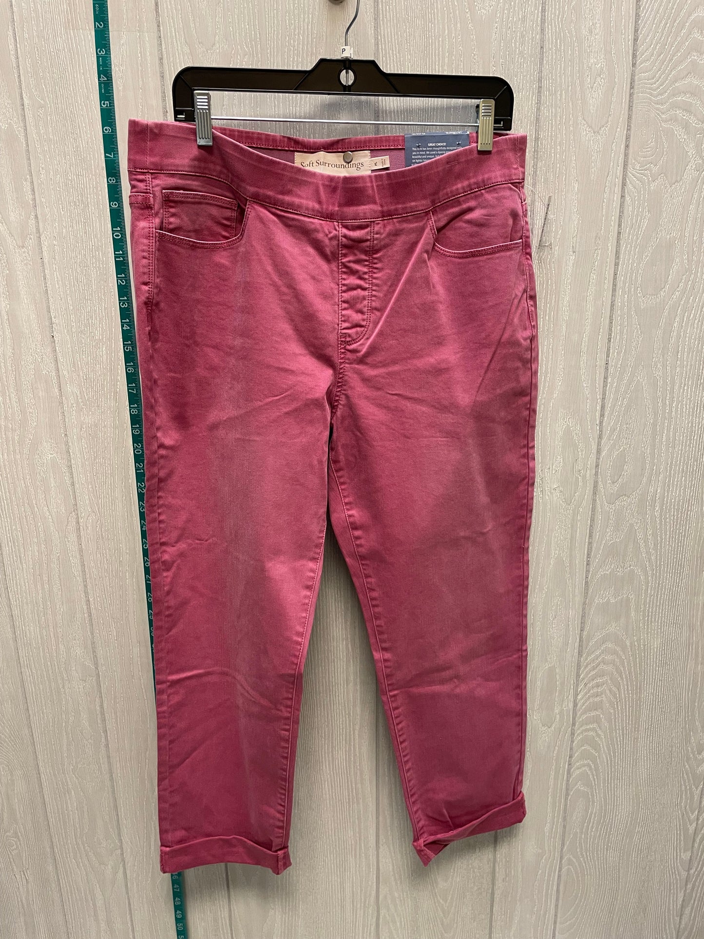 Pink Denim Jeans Jeggings Soft Surroundings, Size 12