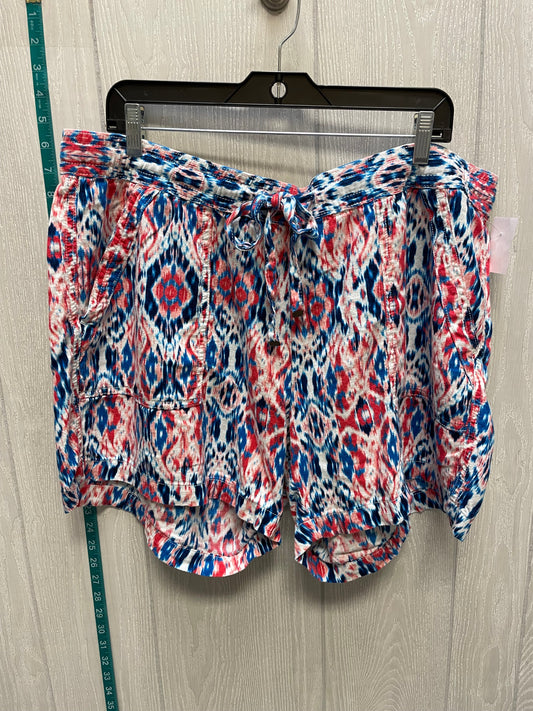 Blue Red & White Shorts St Johns Bay, Size 18
