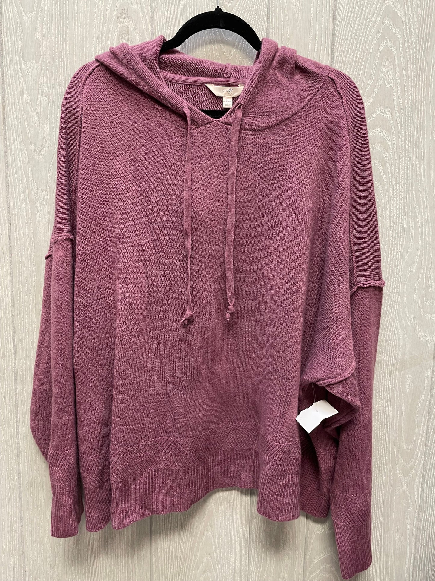 Sweater By Terra & Sky In Purple, Size: 3x