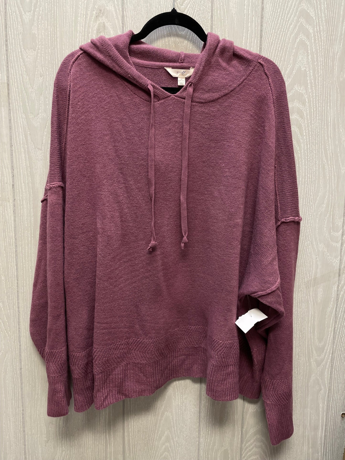 Sweater By Terra & Sky In Purple, Size: 3x