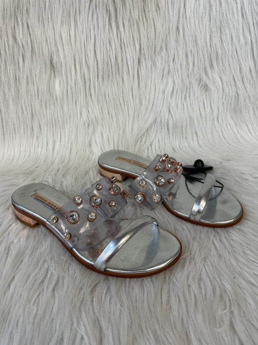 Sandals Heels Block By sophia webster In Silver, Size: 6.5