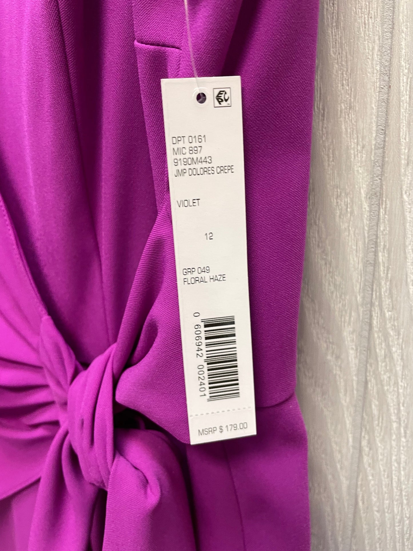 Purple Jumpsuit Antonio Melani, Size L