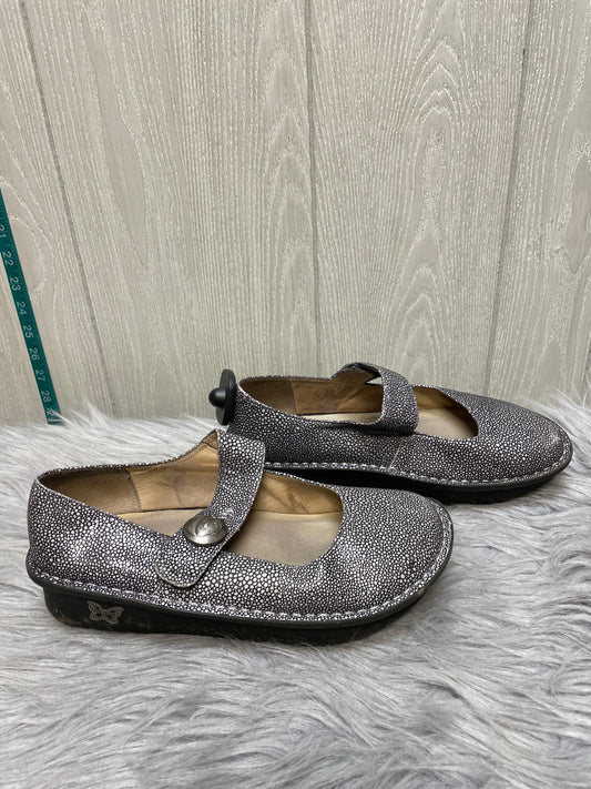 Shoes Heels Wedge By Alegria In Silver, Size: 8