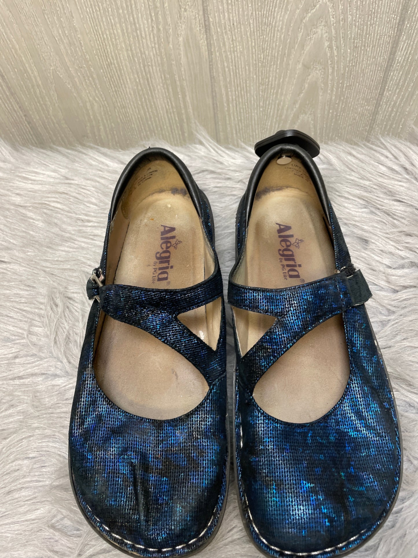 Shoes Heels Wedge By Alegria In Blue, Size: 8