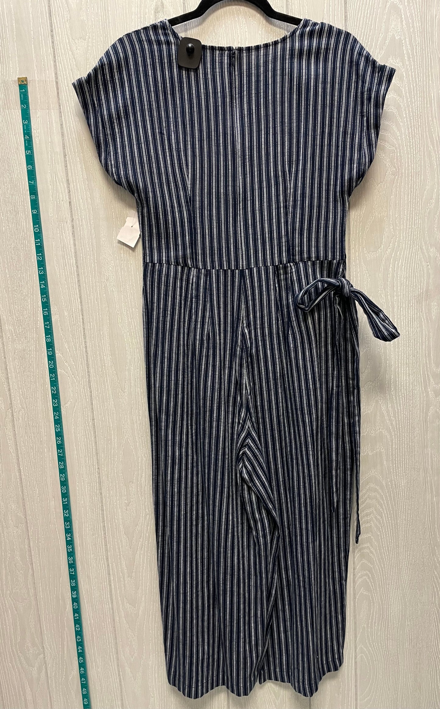 Jumpsuit By Ann Taylor In Blue & Silver, Size: S