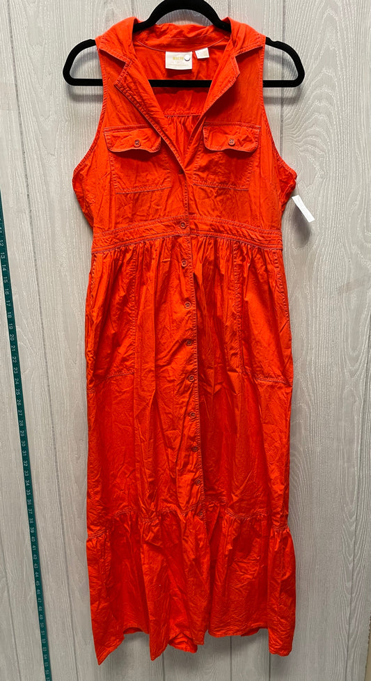 Dress Casual Maxi By Maeve In Orange, Size: L