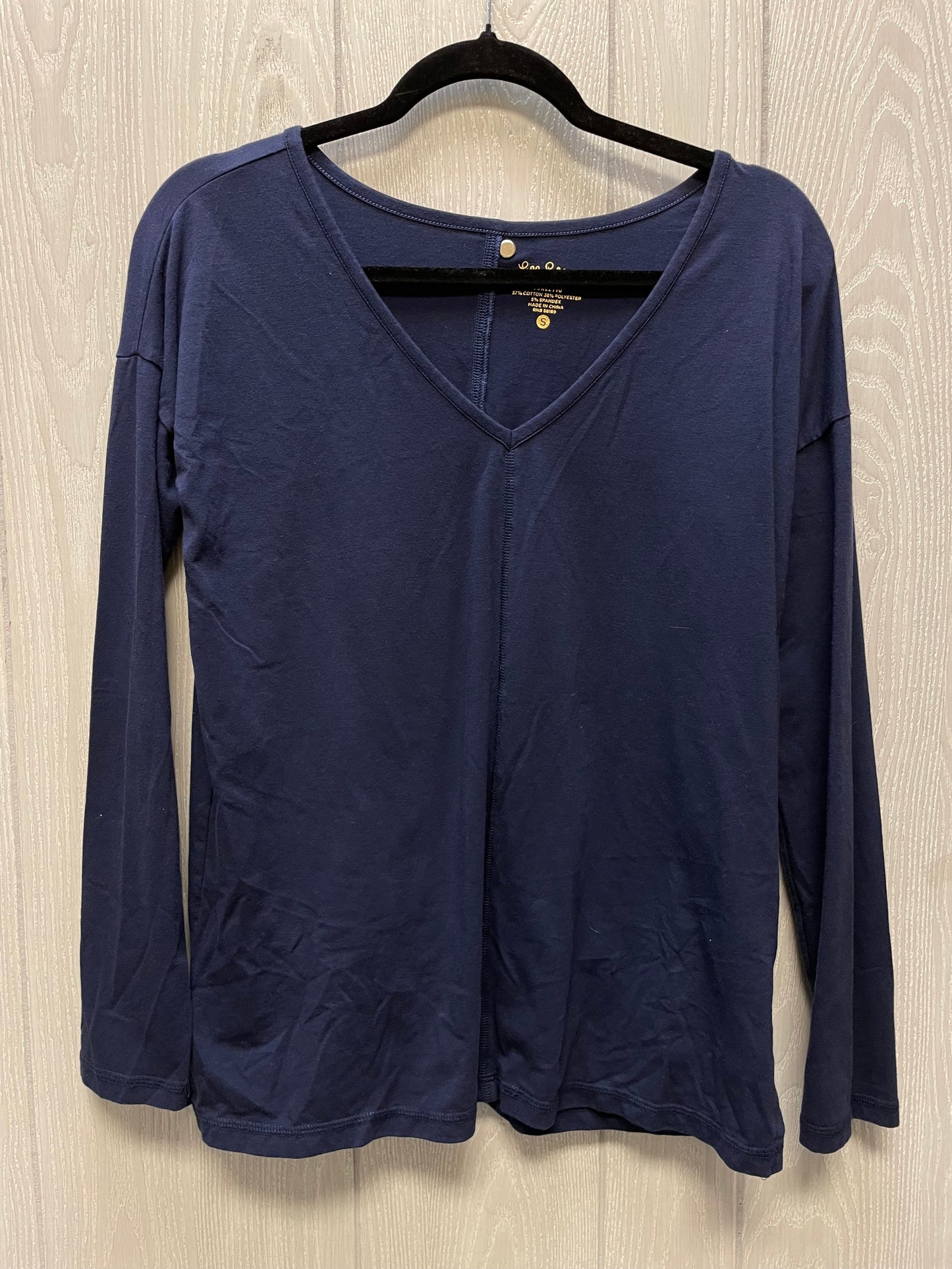 Top Long Sleeve Basic By Lilly Pulitzer In Navy, Size: S