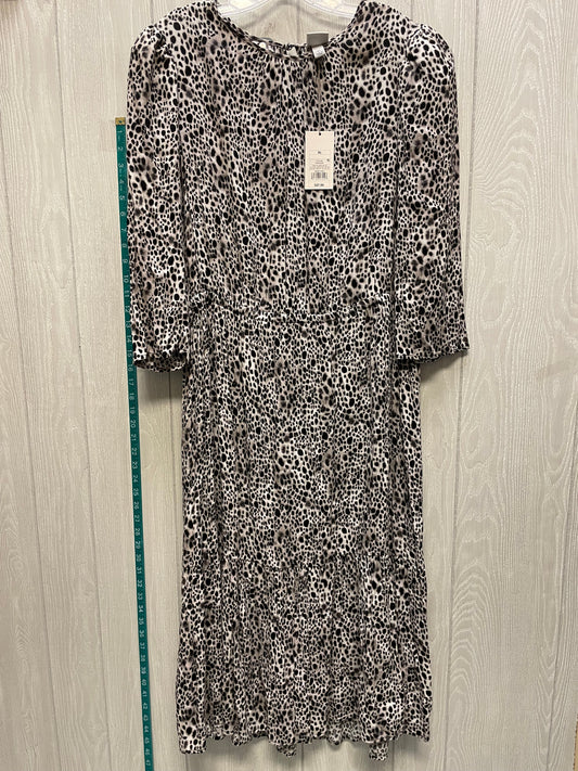 Dress Casual Midi By A New Day In Animal Print, Size: Xl