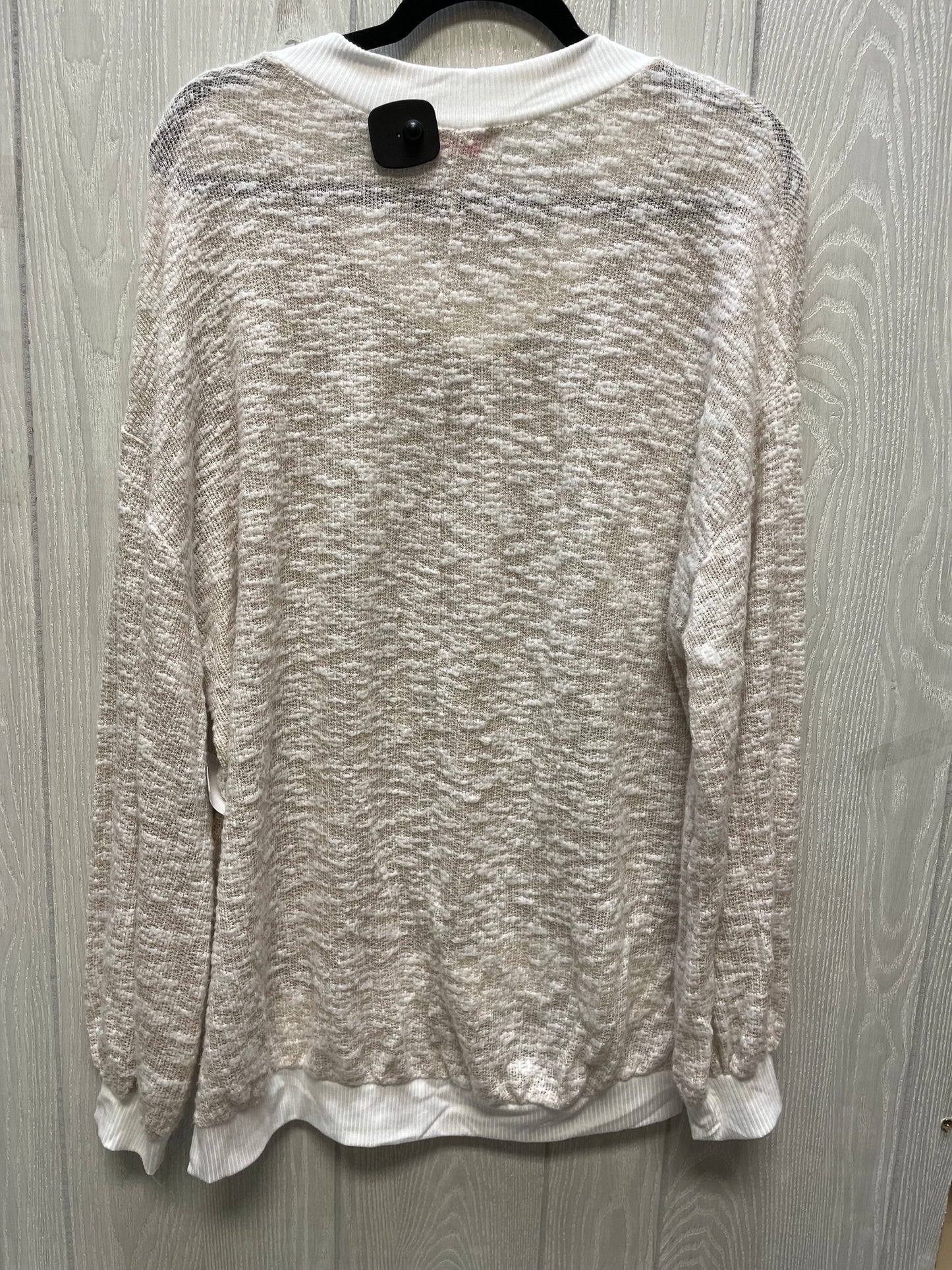 Sweater By Pink Lily In Cream & Tan, Size: M