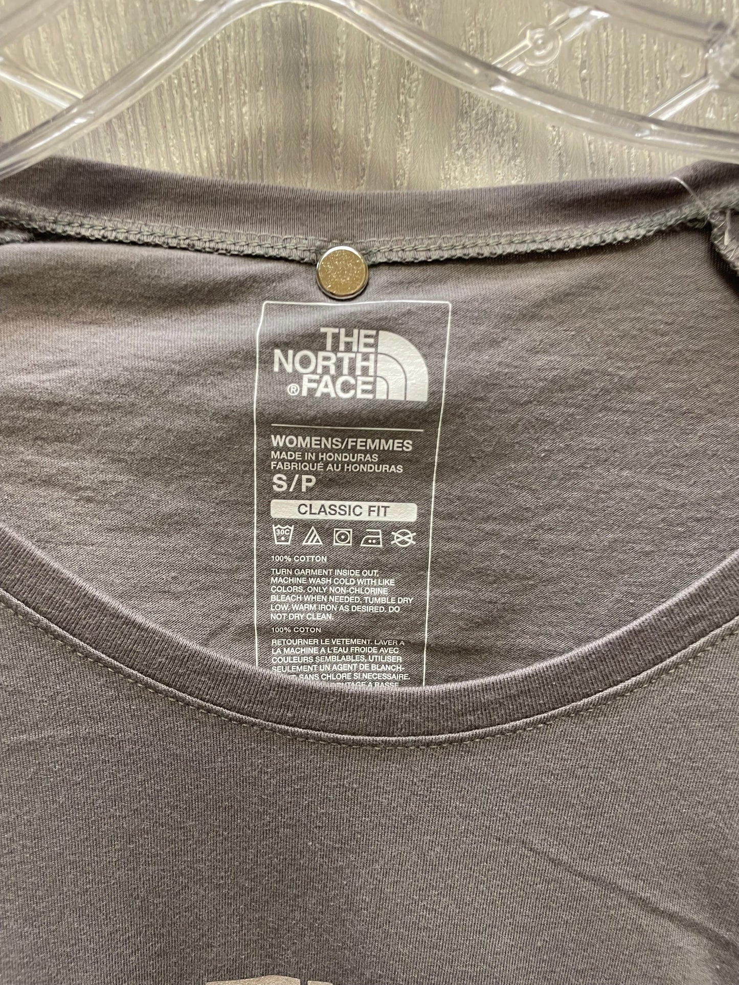 Top Long Sleeve By The North Face In Grey, Size: S