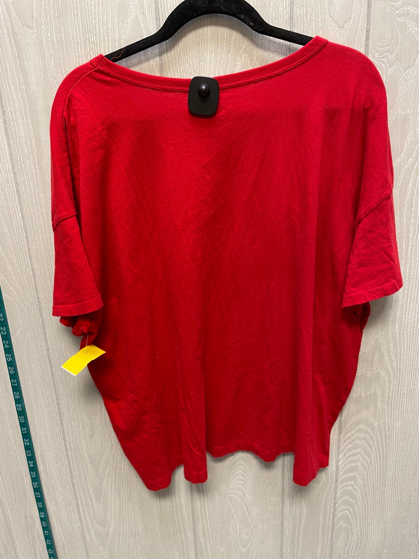 Top Short Sleeve By Old Navy In Red, Size: 1x