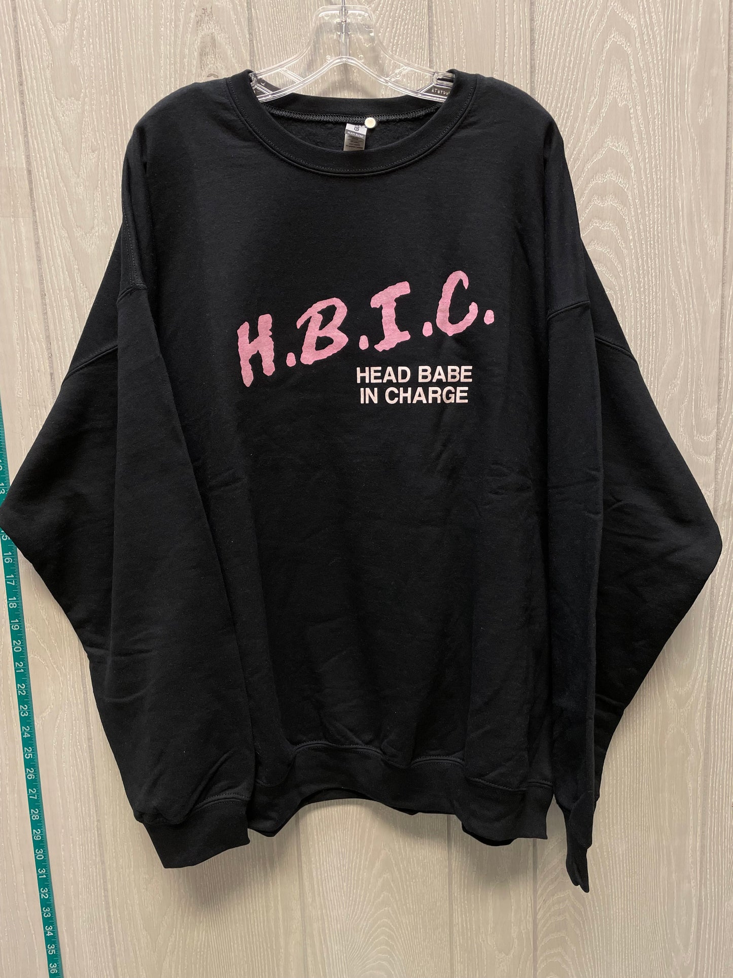 Sweatshirt Crewneck By Cotton Heritage In Black, Size: 2x