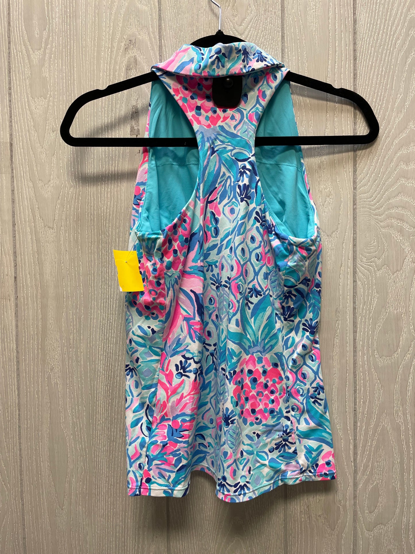 Top Sleeveless Designer By Lilly Pulitzer In Blue & Pink, Size: Xs