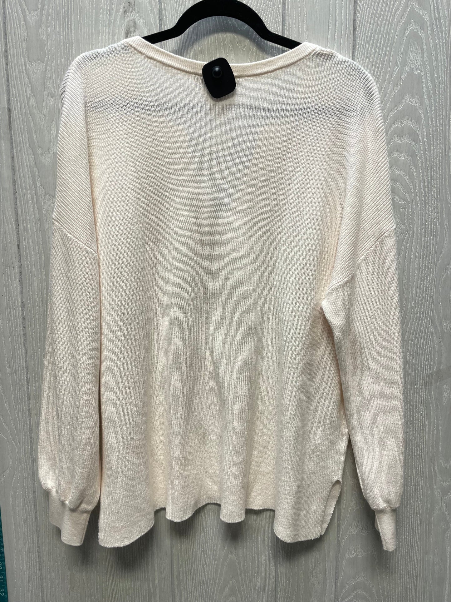 Sweater By Loft In Cream, Size: Xl